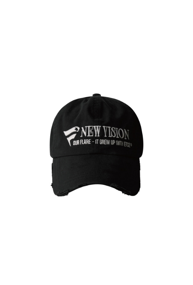 NEW VISION DESTROYED WASHED CAP (BLACK)